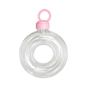 Botella de Plástico Redonda Tipo Donut de Alta Calidad, 16oz/500ml, para Té con Leche, Jugos y Bebidas, Resistente a Altas Temperaturas - Product Image 5