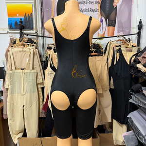 <span class=keywords><strong>Body</strong></span> gainant post-chirurgical pour <span class=keywords><strong>femme</strong></span>, à buste ouvert et fermeture éclair, confortable, effet ventre plat, couleur unie, gaine amincissante - Product Image 5