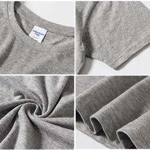 Camiseta de Cuello Redondo para Hombre, 100% Algodón, Corte Regular, Lisa, con Impresión de Logotipo Personalizado, Manga Corta, para Regalos en Ferias Comerciales - Product Image 2