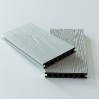 Revêtement de sol WPC blanc pur écologique de qualité supérieure Design moderne étanche pour patio extérieur Garden Deck Park-Factory Direct