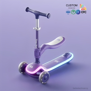 <span class=keywords><strong>Trottinette</strong></span> pliable pour enfants, <span class=keywords><strong>trottinette</strong></span> à pousser avec roues lumineuses, 3 roues, conçue pour les enfants, possibilité de s'asseoir, <span class=keywords><strong>trottinette</strong></span> pour <span class=keywords><strong>bébé</strong></span>, voiture à roulettes - Product Image 2