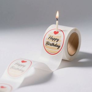 Custom Personalized Adhesive Vinyl Waterproof Full Color <b>Stickers</b> Individual Die Cut <b>Logo</b> Label for Promotion Candle Use - Product Image 3