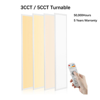 Panel LED CCT Putar Kontrol WIFI Nirkabel 2.4G Canggih 2X2FT 2X4FT Pencahayaan Komersial Backlit Garansi 5 Tahun Berperingkat IP20