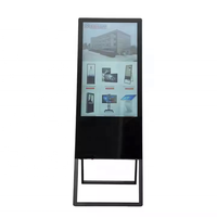 Affiche numérique pliable 43 pouces LCD panneau de menu de signalisation numérique portable pour café