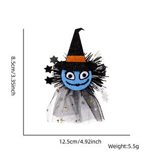 Decorazioni di Halloween party <span class=keywords><strong>bar</strong></span> decorato con zucca ghost witch black cat <span class=keywords><strong>hair</strong></span> clips accessori per capelli di Halloween - Product Image 5