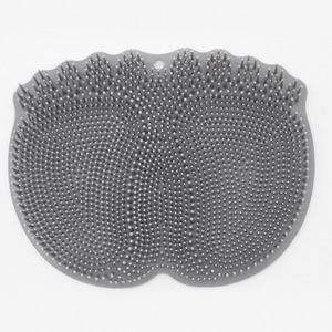 Almohadilla de masaje de silicona para ducha montada en la pared con ventosa, tapete exfoliante para pies para adultos - Product Image 4
