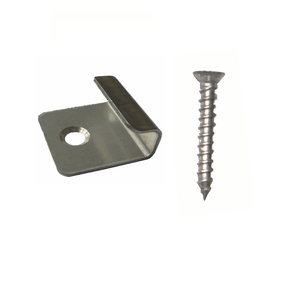 Système de revêtement de <span class=keywords><strong>sol</strong></span> WPC avec clips pour terrasses extérieures, clips de terrasse en acier inoxydable avec vis - Product Image 1
