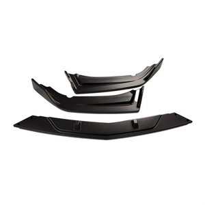 อุปกรณ์ตกแต่งภายนอกรถยนต์ Welta Wholesale ชุดแต่งตัวถังรถยนต์ ABS+PP สปอยเลอร์กันชนหลัง 3 ชิ้น สีดำเงา สำหรับรุ่นที่ 10 - Product Image 2