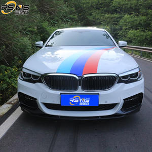 Pour <span class=keywords><strong>BMW</strong></span> Série 5, améliorations de style 3D en fibre de carbone : lèvres de pare-chocs avant, ailerons avant, jupes latérales, ailerons arrière, spoiler, diffuseur arrière - Product Image 3