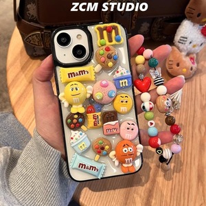 เคสโทรศัพท์ลายการ์ตูนช็อกโกแลตชิปสุดน่ารักสำหรับ iPhone 16 Pro Max, เคสลายลูกกวาดรุ่น 15, คุกกี้รุ่น 14 ดีไซน์โดดเด่นและมีสไตล์ - Product Image 3