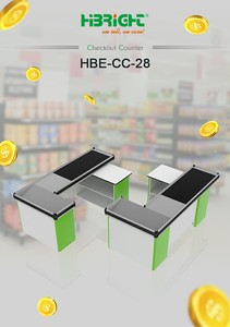 Highbright HBE-CC-01 High Quality Fashionable High Definition Screen Automatic Moving Belt Self Checkout <b>Counter</b> - Product Image 2