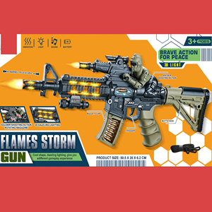 Pistolet <span class=keywords><strong>jouet</strong></span> électrique M416 51CM, pistolet <span class=keywords><strong>jouet</strong></span> lumineux à vibrations ; pistolet <span class=keywords><strong>jouet</strong></span> à piles avec son ; canon rétractable, soldat en mouvement - Product Image 3