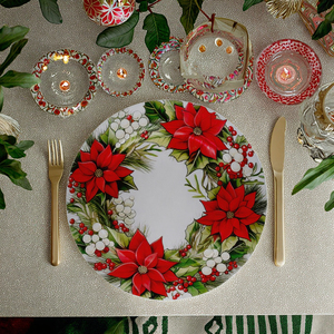 Assiettes de présentation personnalisables en plastique PP écologique, durables et non toxiques de 13 pouces pour fêtes, mariages, réunions de famille, hôtels - MOQ 100 pièces - Product Image 2