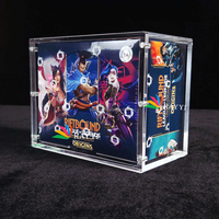 RAY YI Pokemon Etb Boîte acrylique Couvercle magnétique Boîte acrylique Pokemon Booster Box Vitrine pour Elite Trainer Box