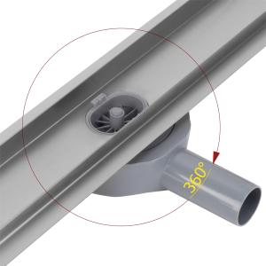 700Mm Chiều Dài 2-Trong-1 304 Thép Không Gỉ Vòi Hoa Sen Xả Với Sàn Dài Chất Thải Lưới Gạch Sàn Thoát Cho Phòng Tắm Gạch Chèn - Product Image 5