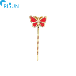Horquillas esmaltadas de Metal <span class=keywords><strong>para</strong></span> el pelo, broches de pelo esmaltados a la moda, <span class=keywords><strong>para</strong></span> labios, frutas, fresas, plantas y hojas - Product Image 4