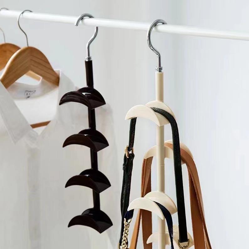 AlwaysH Purse Hooks For Closet,Rotating Closet Rack For Bag Organization - Strong Load Capacity Hanger For Bag Storage For Closet, Laundry Room, Wardrobe