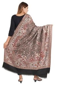 Polyester Kashmiri Weaved Ethnic Winter <b>Shawl</b> Breathable Soft Skin-Friendly Long <b>Wrap</b> for Women Comfortable Warmth Modern - Product Image 2