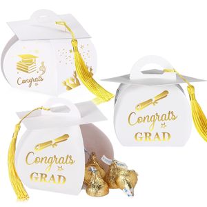 Cajas de regalo de graduación al por mayor, caja de dulces de <span class=keywords><strong>clase</strong></span> de decoraciones de graduación con borla para suministros de favores de fiesta de graduación - Product Image 3