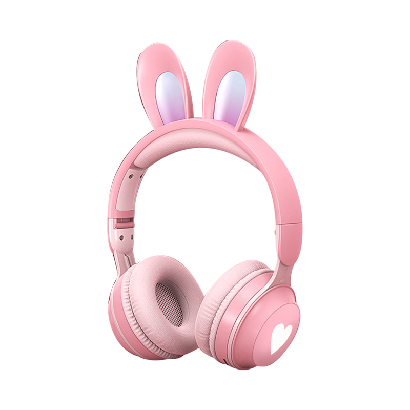 CUNE ノベルティ ヘッドフォン うさぎ CUNE うさぎ ヘッドホン tee 半袖 tシャツ Lサイズ 珍色 ピンク