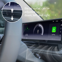 Écran tactile 2.5D de 10,88'' pour tableau de bord de voiture, CarPlay/Android Auto, amplificateur, caméra avant, Plug-and-Play, garantie 1 an