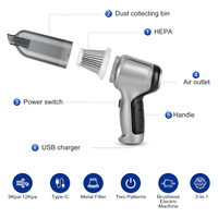 Mini aspirateur à main portable en plastique ABS sans fil 120W 3 en 1 Air Duster pour une utilisation en voiture