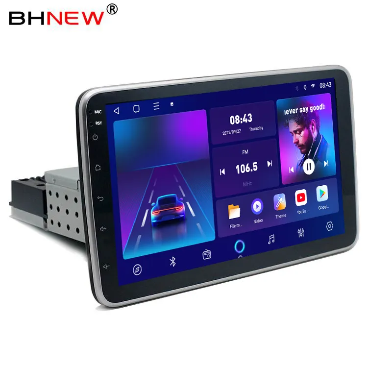 Autoradio rotante Android a 360 gradi lettore video navigatore Gps universale 1 Din unità principale Android Monitor Audio per auto