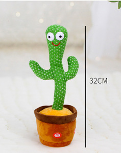 Tiktok Juguetes peluche USB charge danse cactus jouet 120 chansons chantant parler - Product Image 6