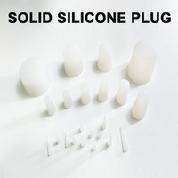 Bouchon conique en silicone blanc résistant aux hautes températures pour trous et revêtements par pulvérisation