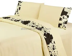 Ropa de cama cómoda, juego de sábanas de microfibra 100% poliéster, suave y Popular, nuevo catálogo, 4 piezas