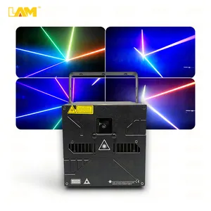 Laser de animação cabeça de cor completa 3d 5w rgb, com logotipo para venda, luz laser para festa de dj disco