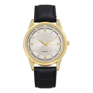 Jam Tangan Kuarsa Bisnis Pria Casing Emas Dial Abu-abu Tua Penanda Baton Emas Jarum Hitam Tali Kulit Buaya Digital 40Mm Luxe - Product Image 6