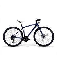 Vélo de gravier SpiritX R100 700C à guidon plat, 24 vitesses, en alliage d'aluminium, avec axe traversant et freins à disque hydrauliques, capacité de charge de 150 kg