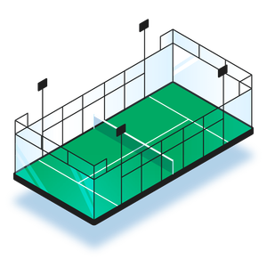 Sviluppo del campo da paddle tennis, costruzione in turchia e mondo sport integrale campo da paddle tennis in erba artificiale - Product Image 3