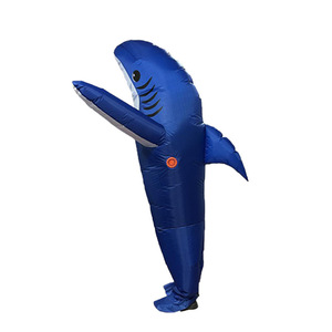 Costume de bébé adulte <span class=keywords><strong>requin</strong></span> drôle de fête Costume de <span class=keywords><strong>requin</strong></span> de mascotte d'halloween Costume gonflable de <span class=keywords><strong>requin</strong></span> <span class=keywords><strong>bleu</strong></span> - Product Image 4
