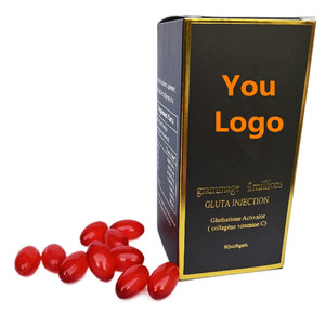 Complément efficace pour blanchir la peau Comprimé de glutathion Pilule de blanchiment pour éliminer les taches brunes Capsule de soin de la peau - Product Image 4