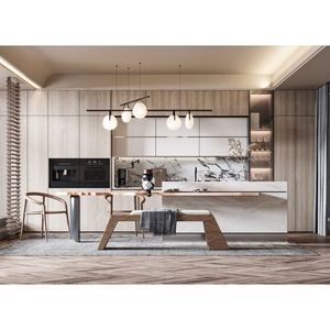 Gabinetes <span class=keywords><strong>de</strong></span> Cocina <span class=keywords><strong>de</strong></span> Diseño Personalizado con Concepto Abierto, Isla Multifuncional e Integración con el Comedor - Product Image 6