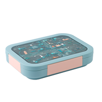 Boîte à lunch portable en acier inoxydable à 3 compartiments, anti-fuite, sans BPA, de qualité alimentaire, pour enfants