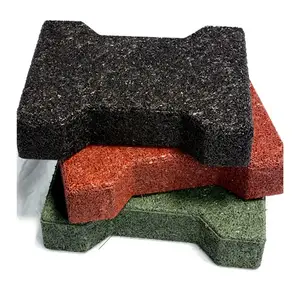 Dog Bone Rubber Brick Pavers Pavimento para cavalo