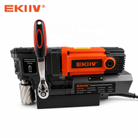 Perceuse magnétique portable Ekiiv MW-50G 220V, mini perceuse électrique sans balais 12-50 mm avec aimant pour métal et plastique