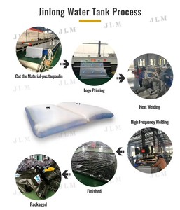 JLM Tanque de Agua <span class=keywords><strong>Cisterna</strong></span> Flexible de PVC para Almacenamiento Bolsa Potable Plegable y Portátil Riego Agrícola Autosoportante - Product Image 3