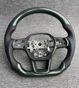 Volantes Personalizados BM Negros Brillantes 100% Fibra de Carbono con Accesorios Interiores de Cuero PU para <span class=keywords><strong>Honda</strong></span> <span class=keywords><strong>Civic</strong></span> 2017-2023 FC FK 10 - Product Image 4
