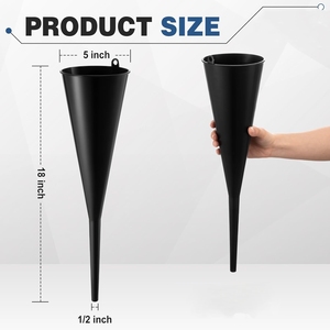 Corong pengisi minyak otomotif corong minyak plastik Leher Panjang - Product Image 4
