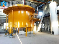 Ligne de production d'huile complète entièrement automatique Machine d'extraction par solvant d'huile de son de riz Usine multiple de raffinage d'huile comestible