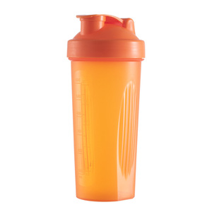 最低注文数600ml カラフルBPAフリープラスチック製ブレンダープロテインシェイカーボトル（金属製ミキサー付き） - Product Image 3