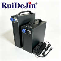 Batterie LiFePO4 semi-solide compacte et peu encombrante avec chargeur, BMS intelligent, 6000 cycles, extérieur -20°C à 60°C, pour application UGV