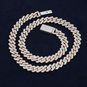 Classic 12mm <b>Cuban</b> <b>Link</b> Timeless Iced Out Vvs Moissanite Glow 925 Sterling <b>Silver</b> GRA Certified <b>Cuban</b> <b>Link</b> <b>Chain</b> - Product Image 3