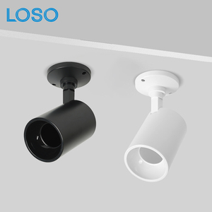 Loso bán buôn GU10 theo dõi Đèn vỏ nhà khách sạn Văn phòng hệ thống đường sắt bề mặt gắn dẫn ánh sáng theo dõi - Product Image 1