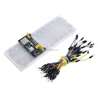 Módulo de alimentación dedicado para Bread Board, compatible con placa de alimentación MB-102 de 5V 3.3V, doble 5V/3.3, negro
