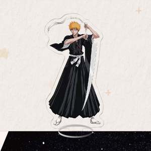 51 diseños al por mayor <span class=keywords><strong>Anime</strong></span> <span class=keywords><strong>Bleach</strong></span> doble cara <span class=keywords><strong>HD</strong></span> adornos acrílico soporte - Product Image 6